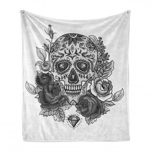 Cozy Plush for Indoor and Outdoor Use Ambesonne Rose Soft Flannel Fleece Throw Blanket 60 x 80 Vermilion Black Green Watercolor Art Style Skull with Red Roses and Buds Gothic Halloween Pattern Cozy Plush for Indoor and Outdoor Use Ambesonne Rose Soft Flannel Fleece Throw Blanket 60 x 80 Vermilion Black Green Watercolor Art Style Skull with Red Roses and Buds Gothic Halloween Pattern